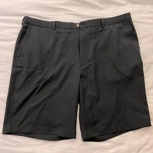 Peter Millar Black Salem High Drape Performance Golf Shorts Size 46